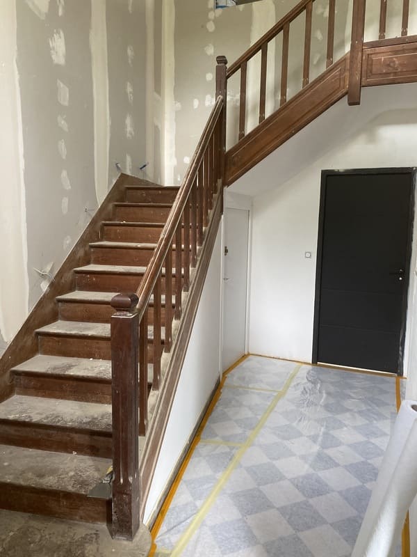 Peinture sur escalier Rennes - Peintre Melesse - repeindre escalier 351