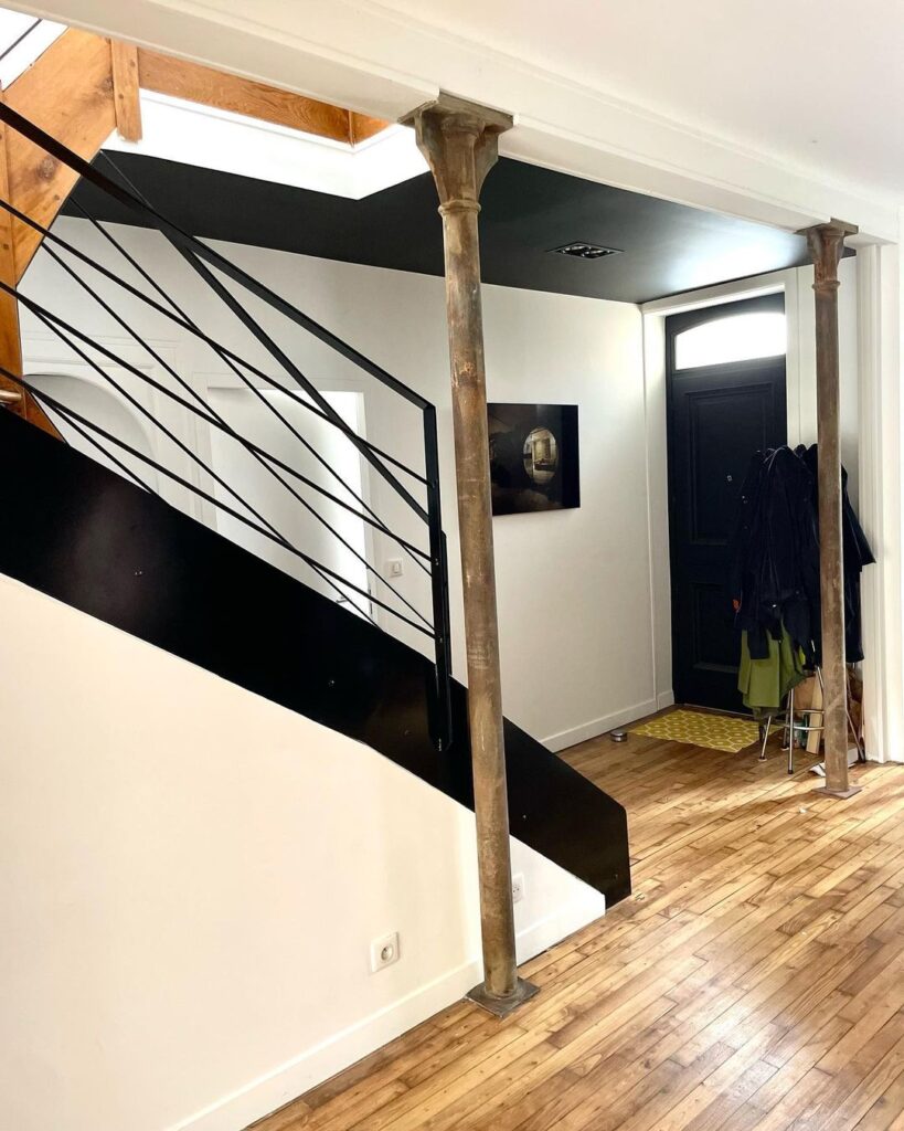 Rio Concept Deco - Artisan peintre La Mézière - Escalier design Parquet